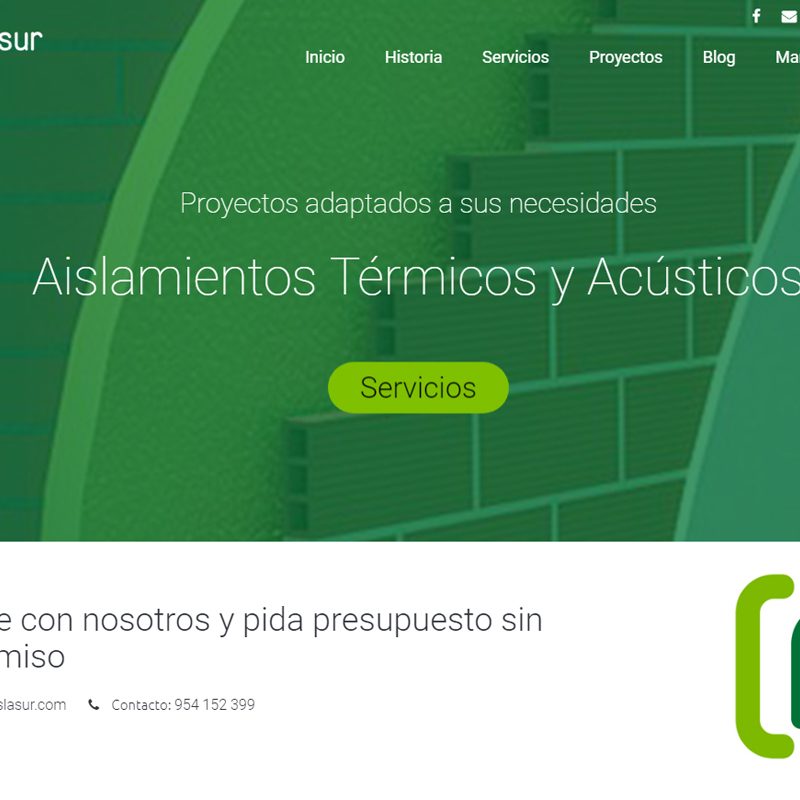 portf-dest-aislasurweb Página web empresa aislamientos